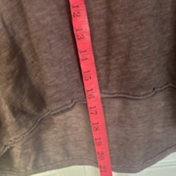 Long sleeved, V-neck, cotton, brown, Made in Italy sequins Shirt - Picture 7 of 8